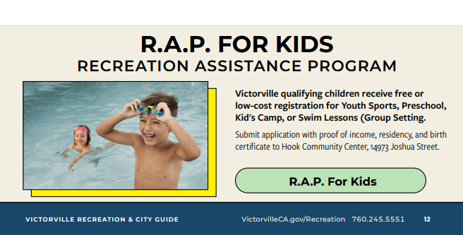 page for assistance program from city guide