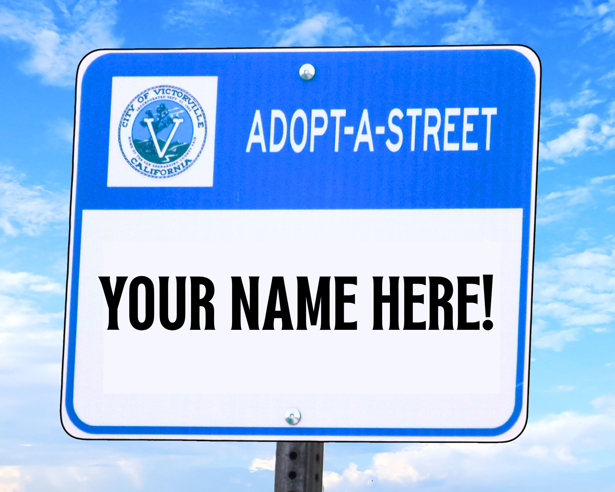 Adopt-A-Street Sign