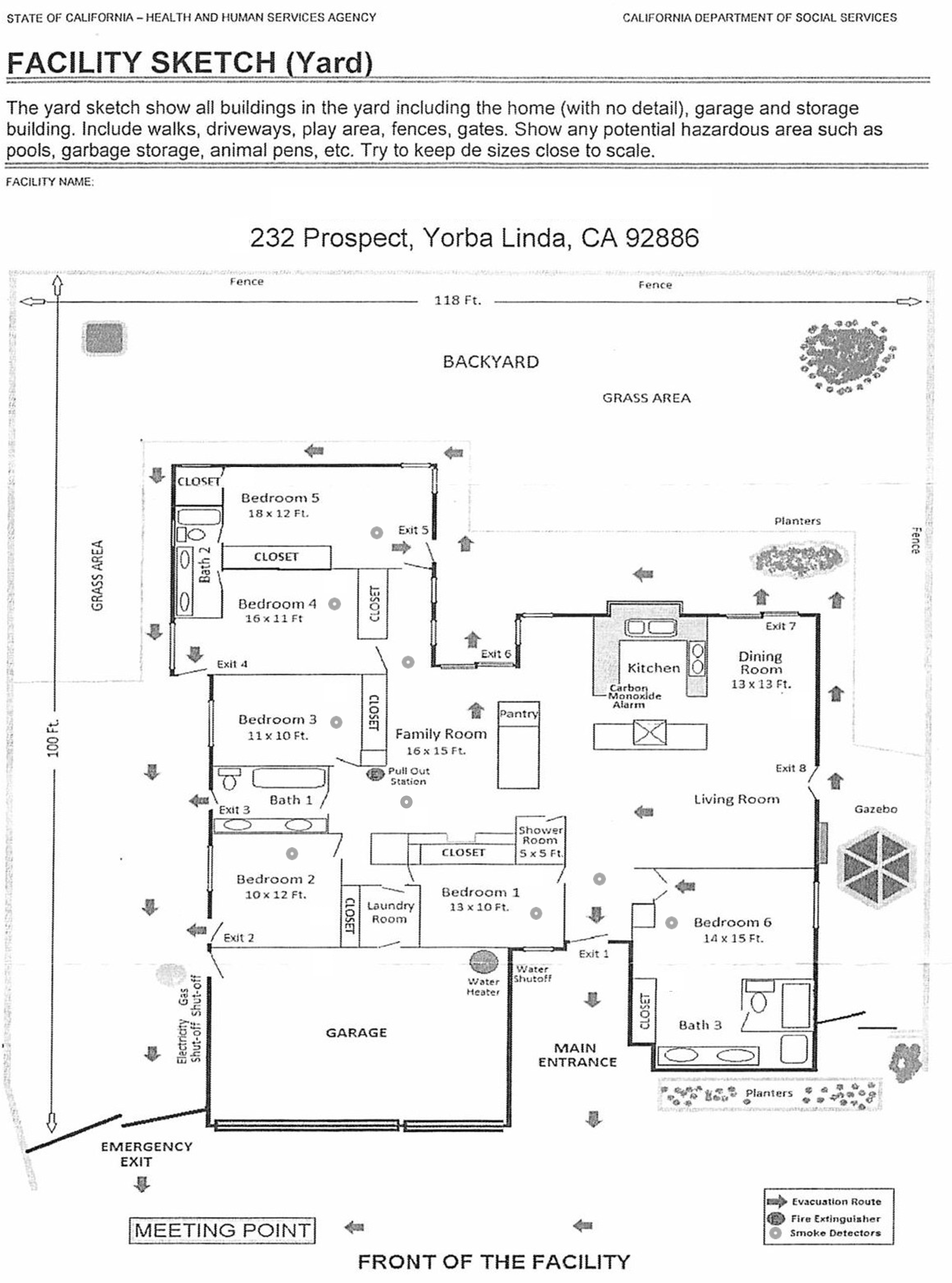 Diagram R‑1.1: Attachment A & Site Plan Example