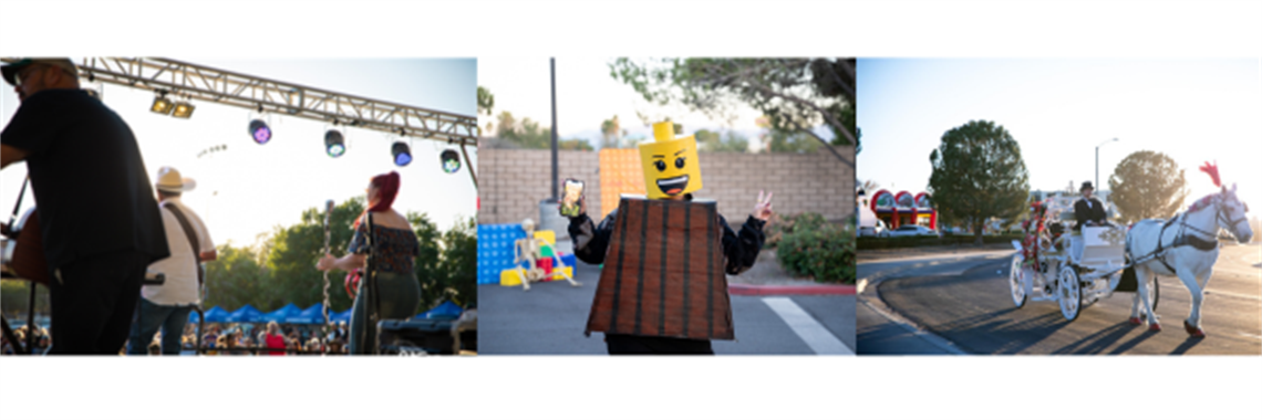 Different images of City events